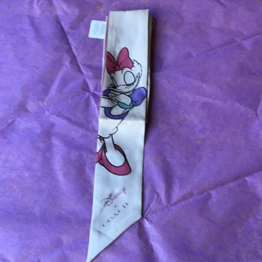 π DISNEY X COACH DAISY DUCK SCARF π NWT π - Picture 11 of 16